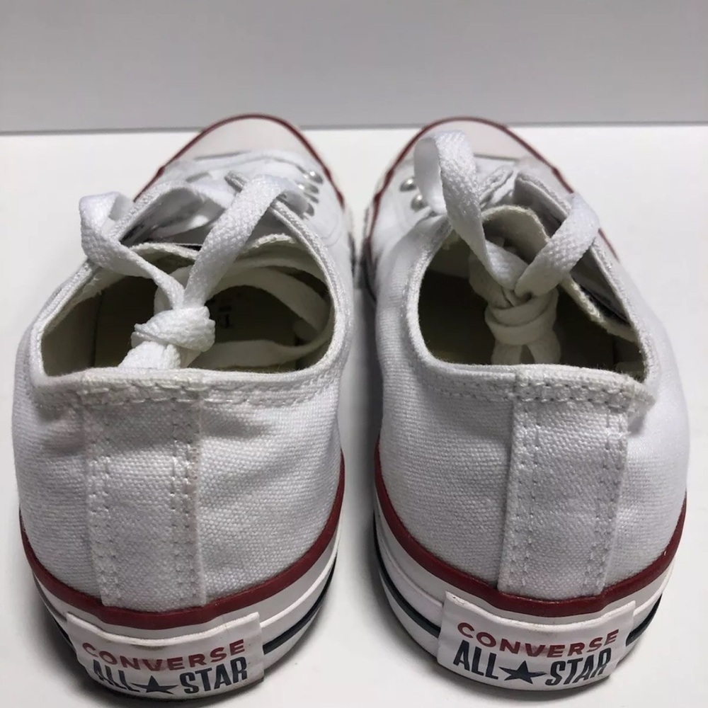 Converse Women’s Chuck Taylor All Star, White Lo Top Sneakers, Size 7 M - Picture 4 of 6